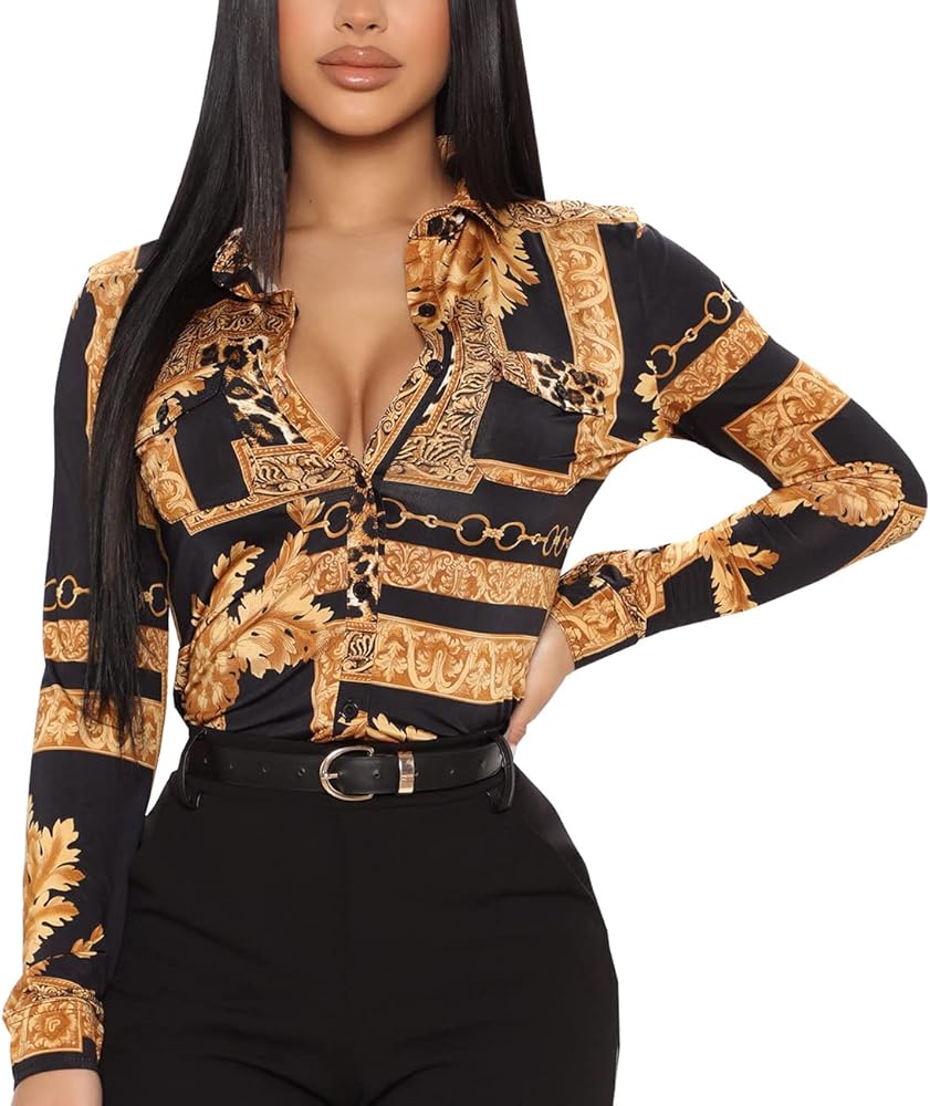 Blouses for Women Button Down Fashion Business Casual Collar